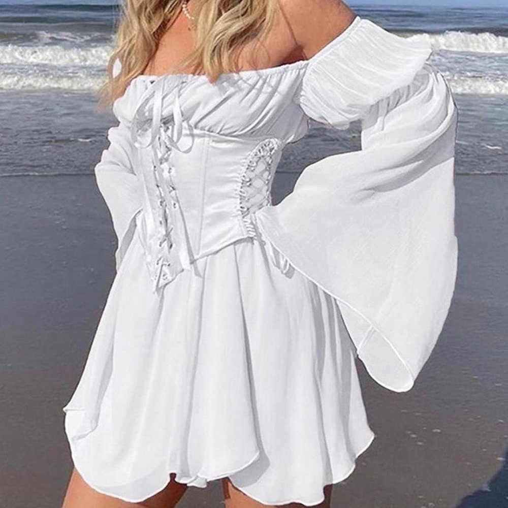 white dress